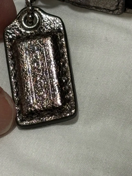 Coach Black Poppy Print Shoulder Bag or Wristlet with Metallic Trim - Picture 16 of 16